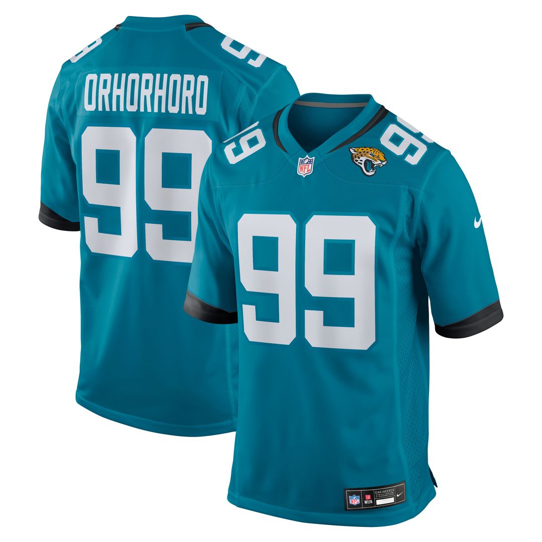 Jacksonville Jaguars Ruke Orhorhoro Nike Team Game Jersey - Teal