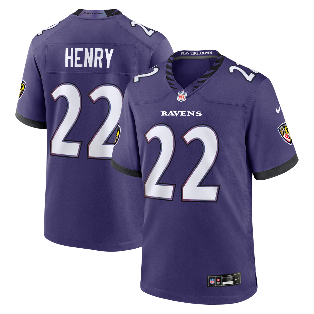 Baltimore Ravens Derrick Henry Nike Team Game Jersey - Purple