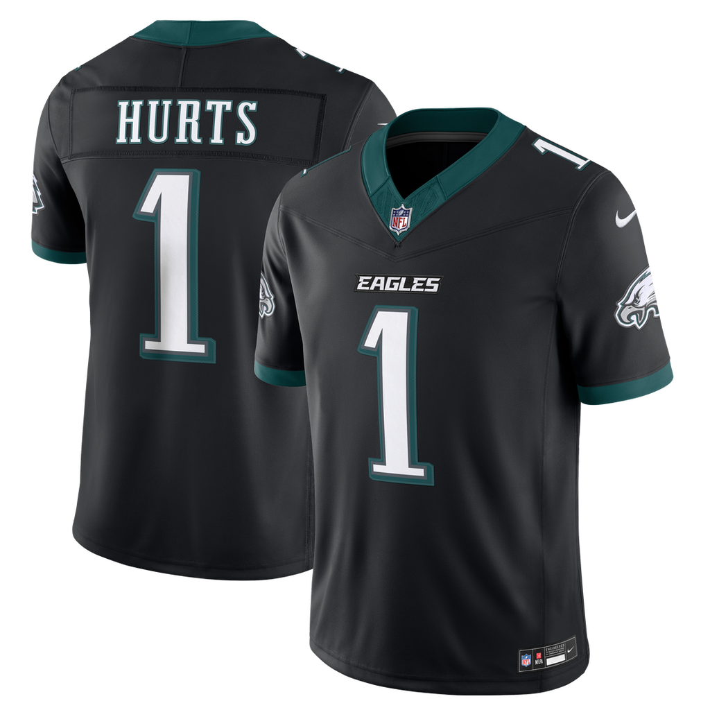Philadelphia Eagles Jalen Hurts Nike Alternate Vapor F.U.S.E. Stitched Limited Jersey - Black