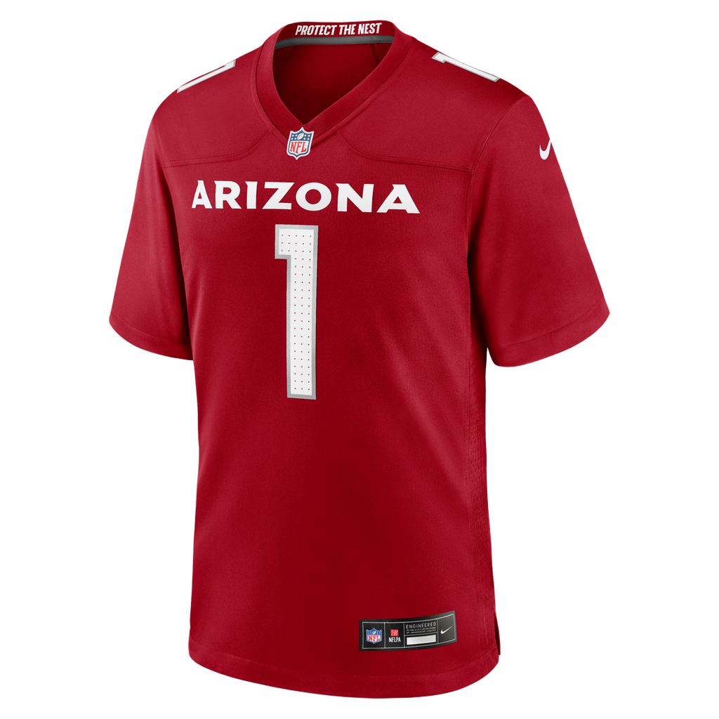 Arizona Cardinals Number 1 Dad Nike Game Jersey - Cardinal
