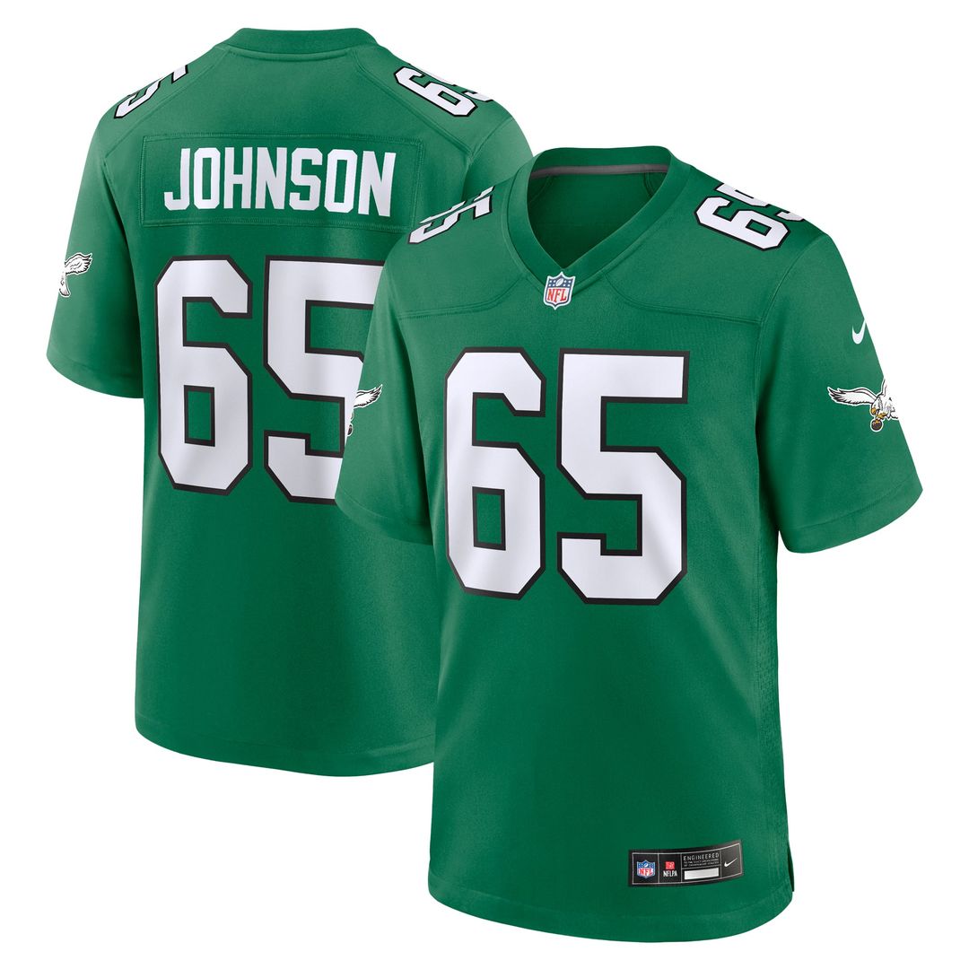 Philadelphia Eagles Lane Johnson Nike Alternate Game Jersey - Kelly Green