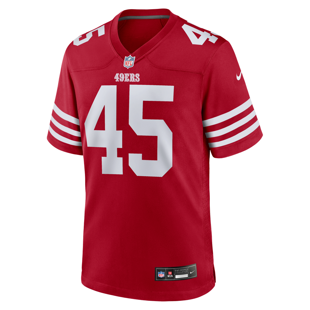 San Francisco 49ers Nick Martin Nike Team Game Jersey - Scarlet