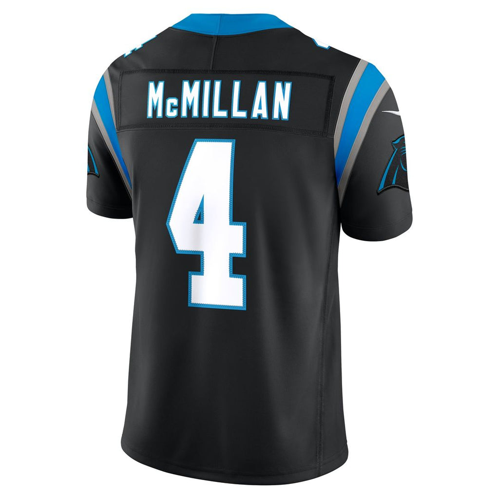 Carolina Panthers Tetairoa McMillan Nike Team Vapor F.U.S.E. Stitched Limited Jersey - Black