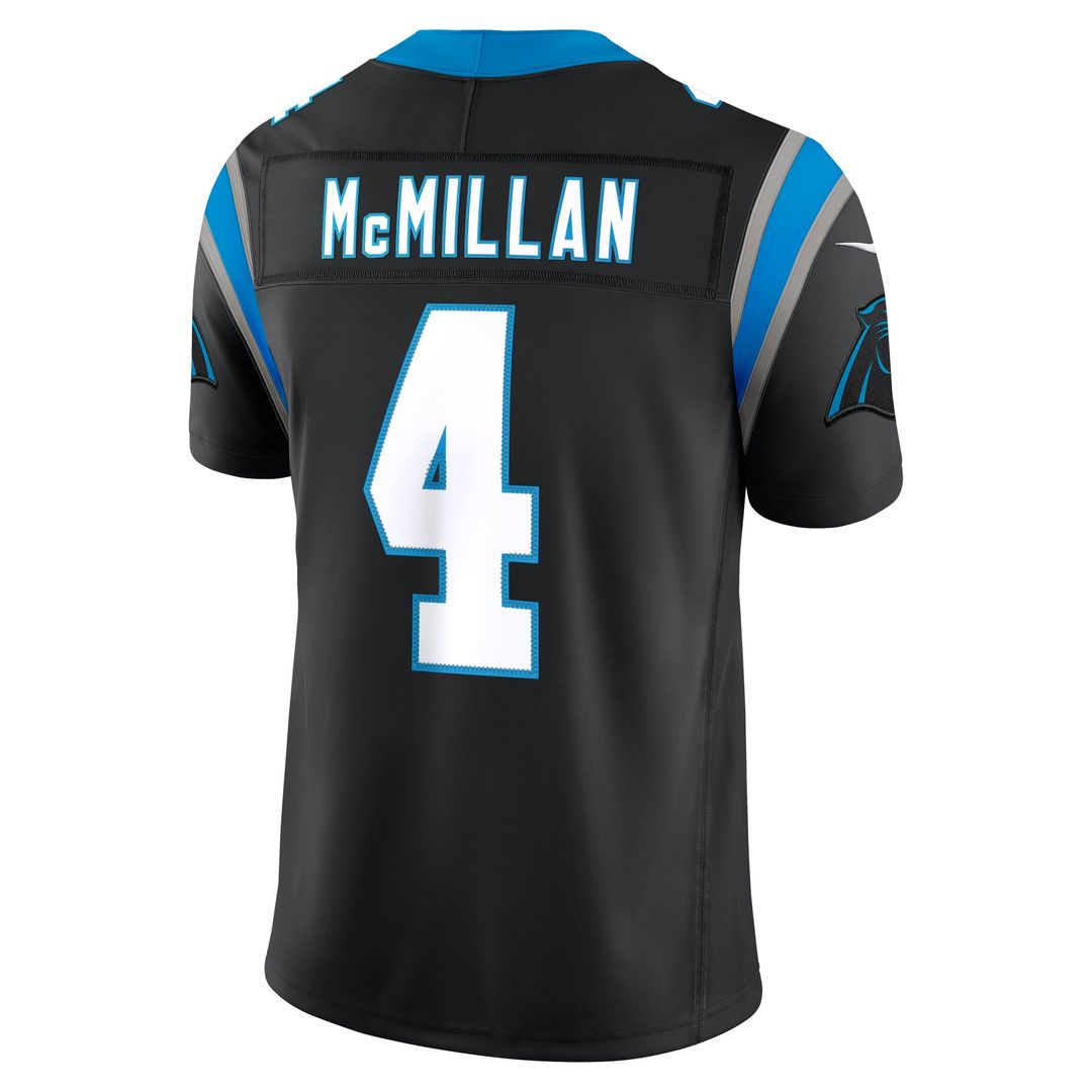 Carolina Panthers Tetairoa McMillan Nike Team Vapor F.U.S.E. Stitched Limited Jersey - Black