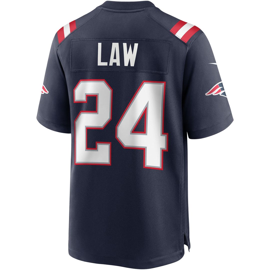 New England Patriots Ty Law Nike Game Retired Player Jersey - Navy