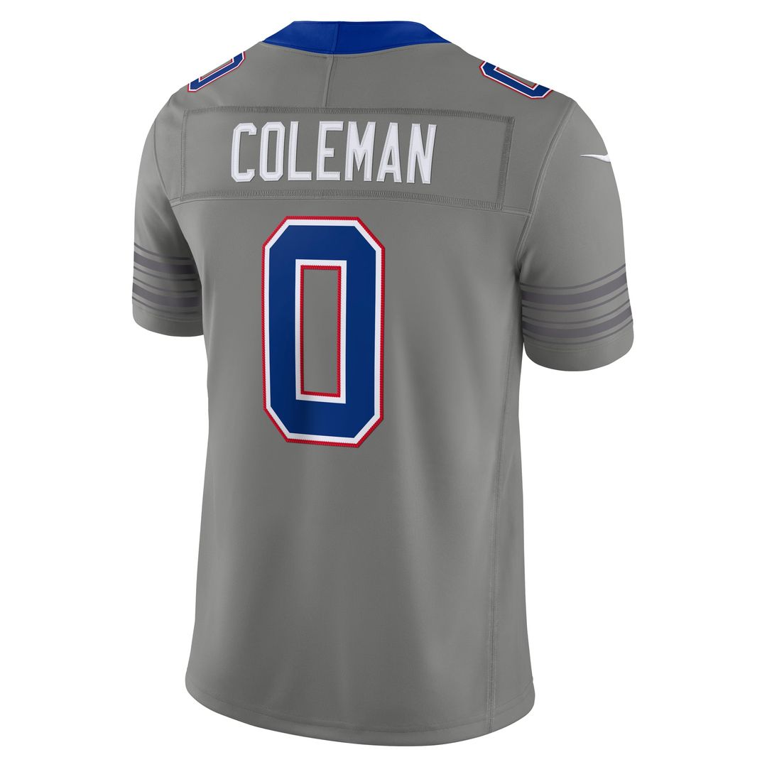 Buffalo Bills Keon Coleman Nike Nickel City Vapor F.U.S.E. Stitched Limited Jersey - Gray