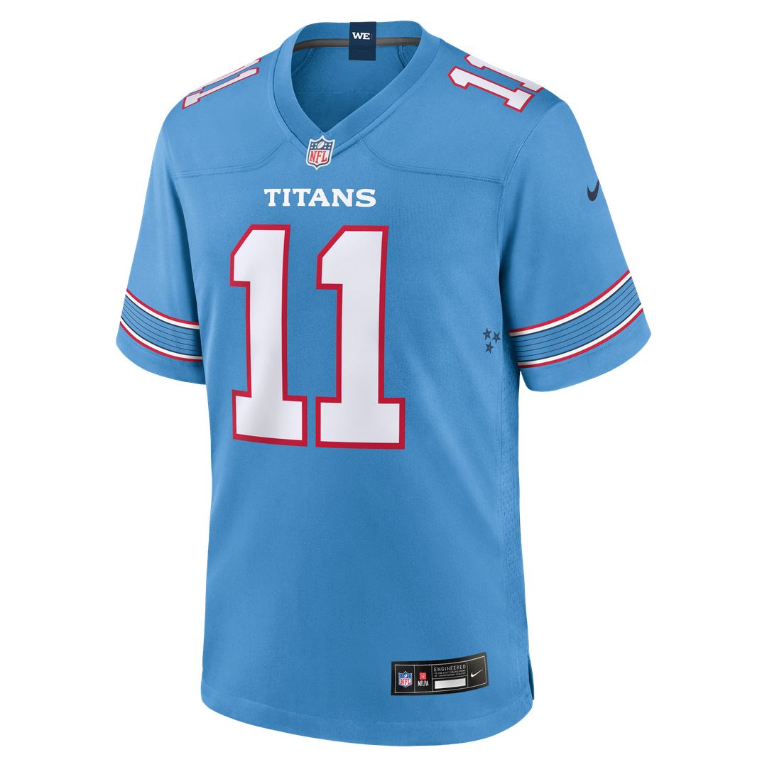 Tennessee Titans Jermaine Johnson II Nike Team Game Jersey - Light Blue
