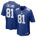 New York Giants Beaux Collins Nike Team Game Jersey - Royal