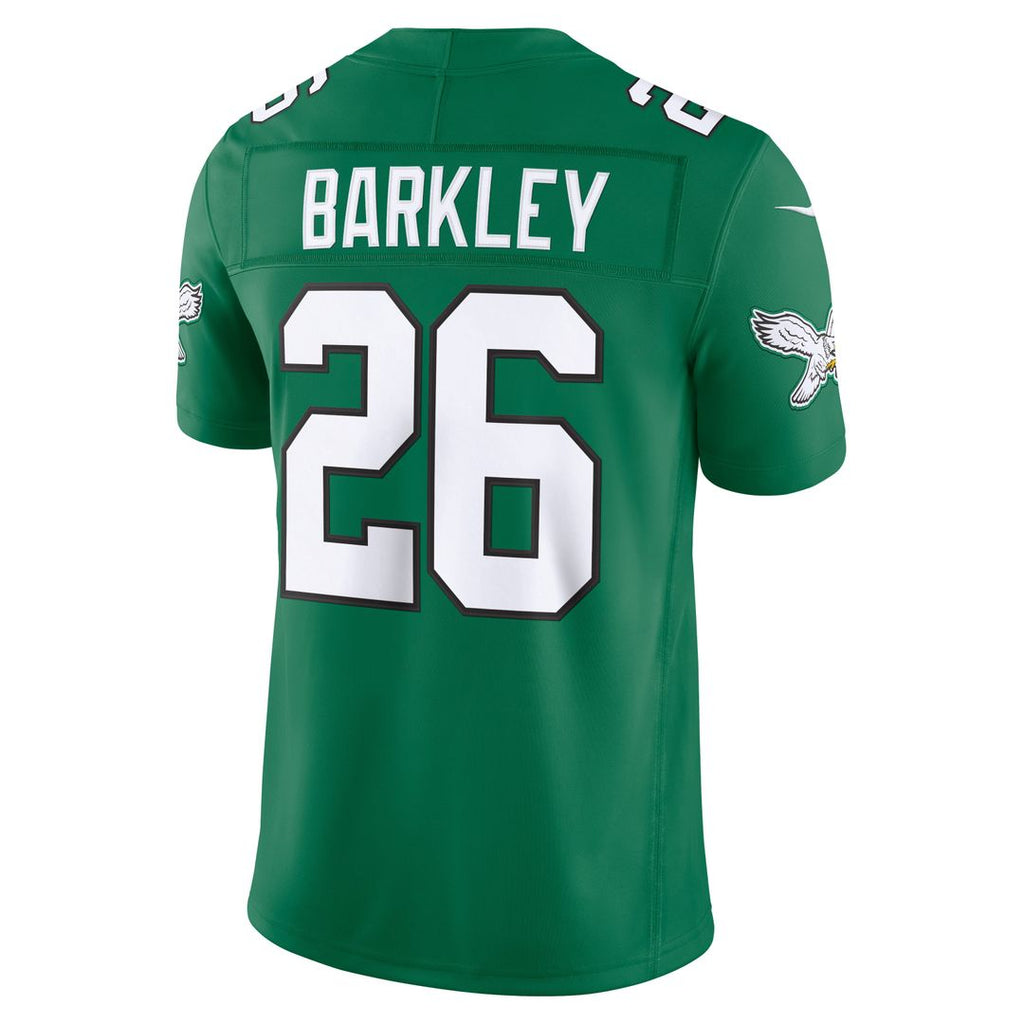 Philadelphia Eagles Saquon Barkley Nike Alternate Vapor F.U.S.E. Stitched Limited Jersey - Black
