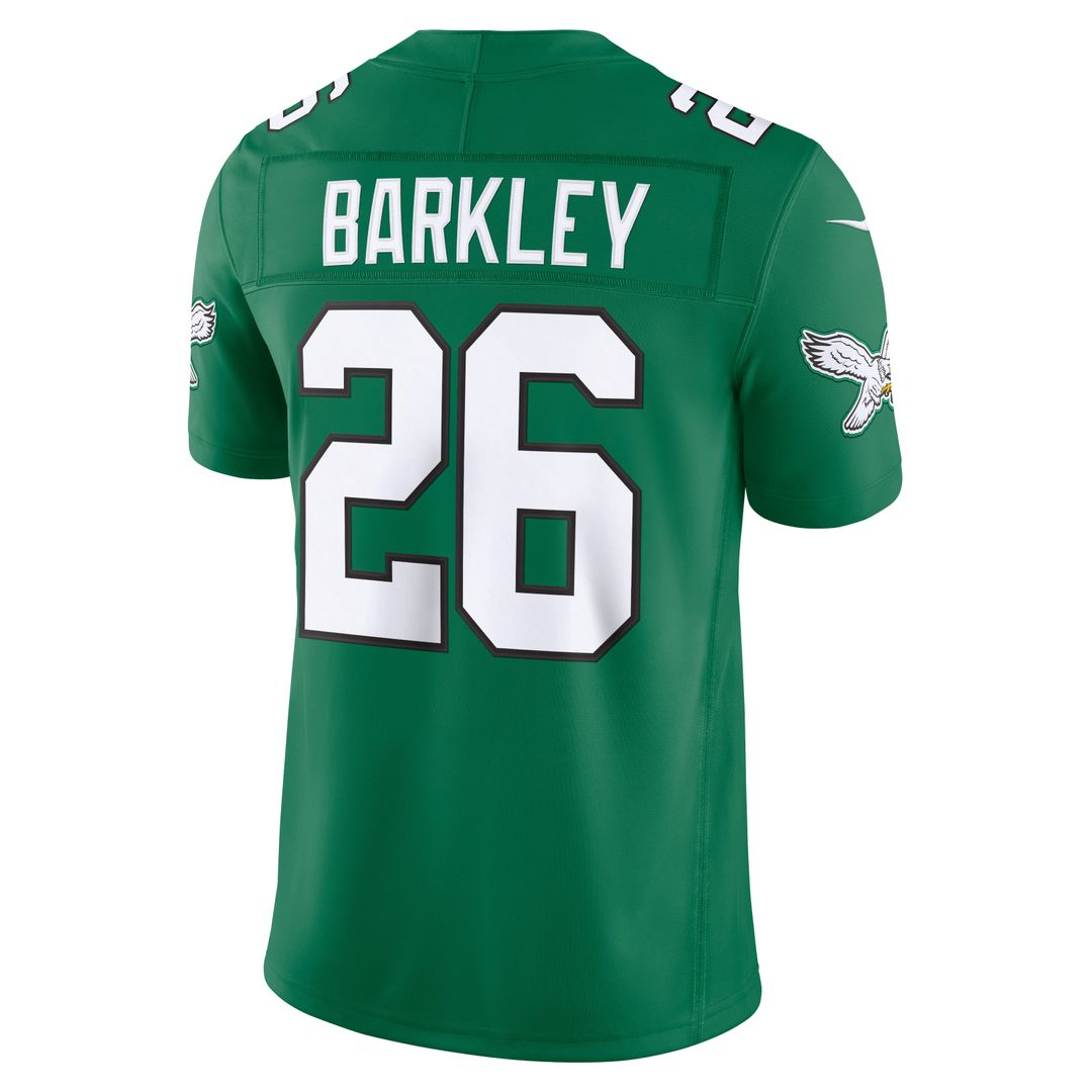 Philadelphia Eagles Saquon Barkley Nike Alternate Vapor F.U.S.E. Stitched Limited Jersey - Black