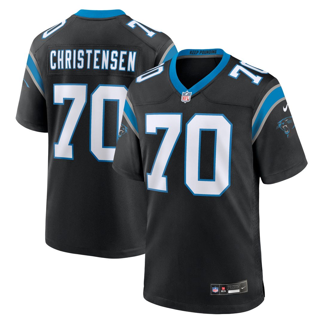 Carolina Panthers Brady Christensen Nike Team Game Jersey - Black
