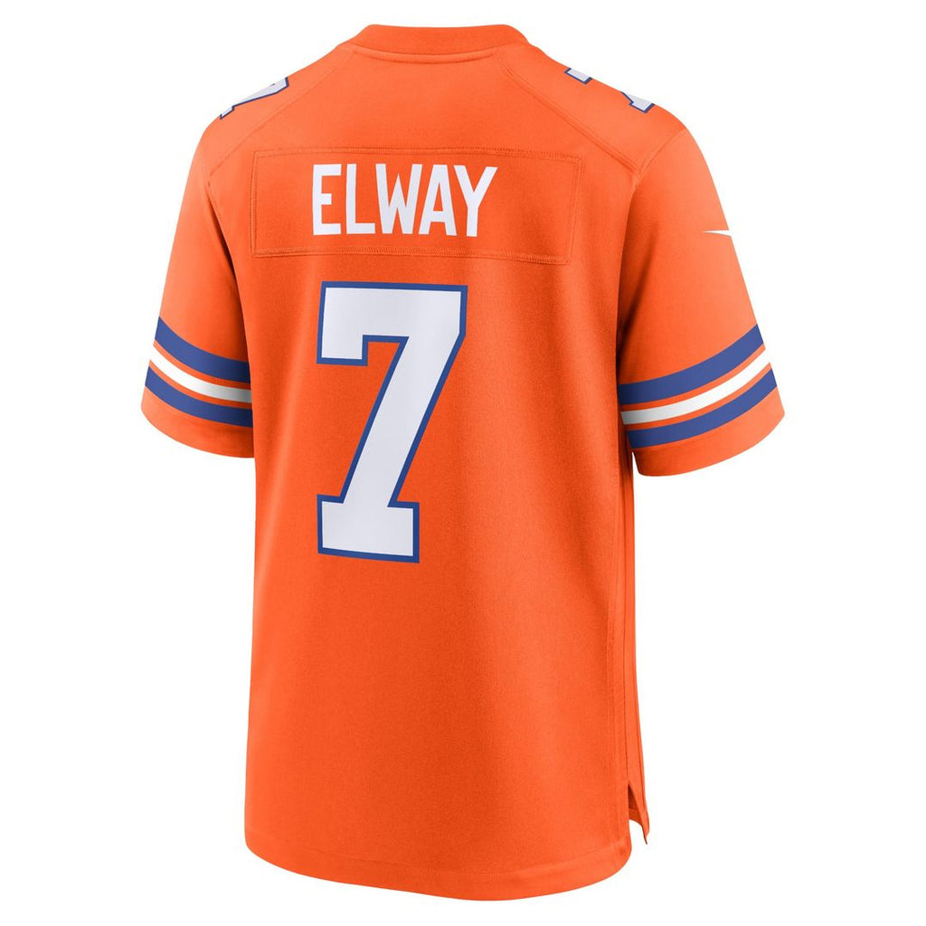 Denver Broncos John Elway Nike Mile High Collection 1977 Throwback Retired Player Game Jersey - Orange