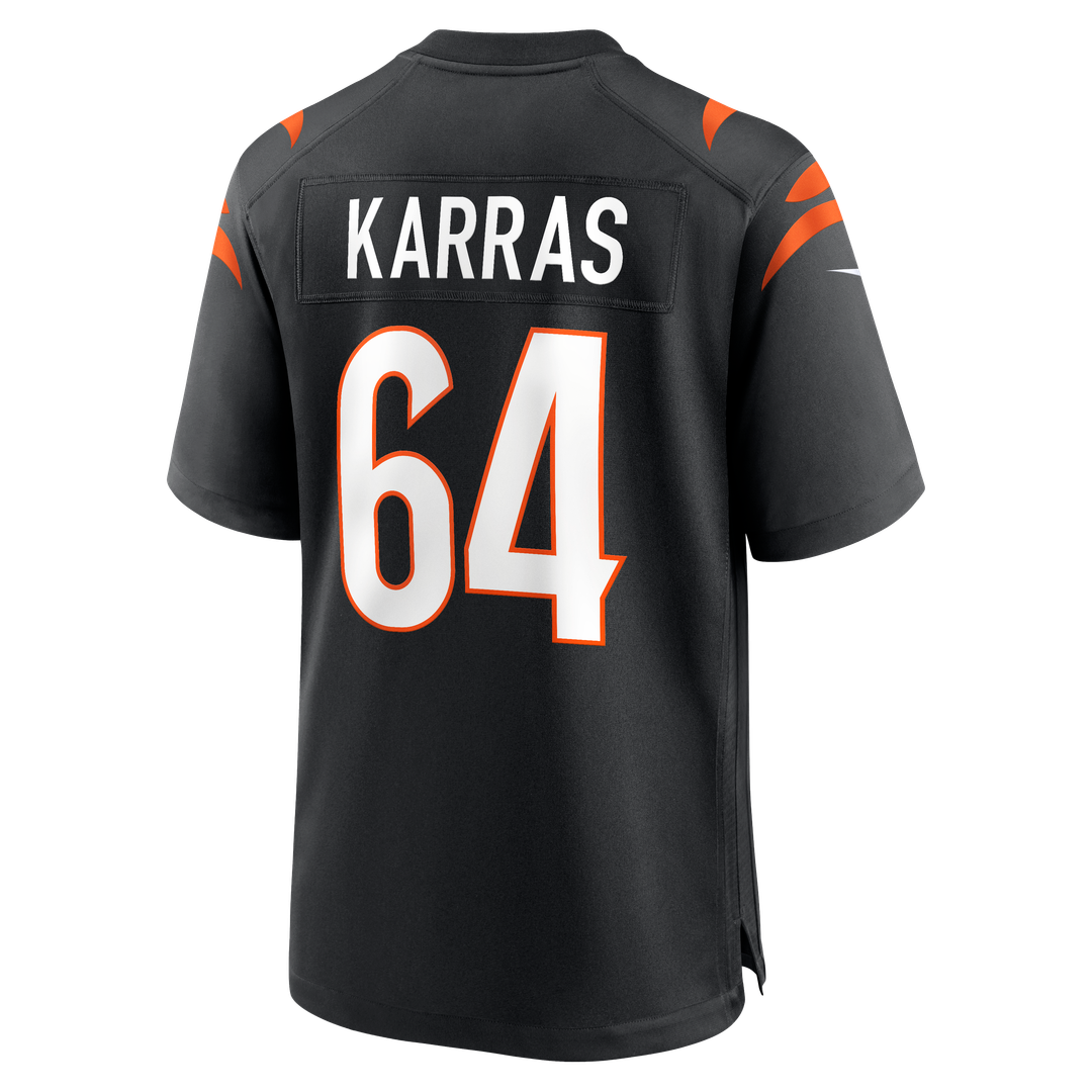 Cincinnati Bengals Ted Karras Nike Game Player Jersey - Black