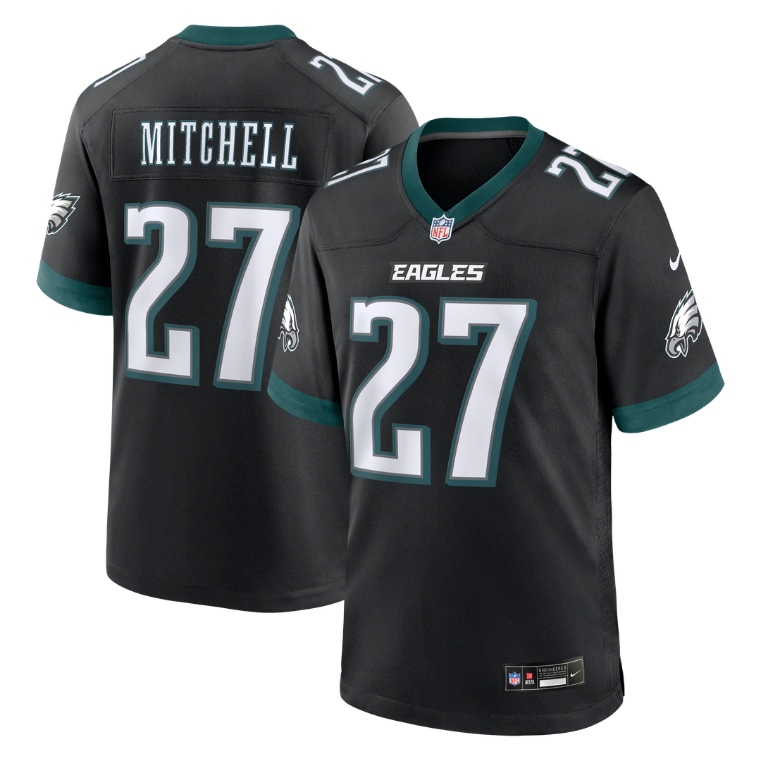 Philadelphia Eagles Quinyon Mitchell Nike Alternate Game Jersey - Black