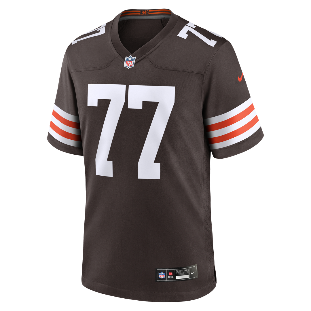 Cleveland Browns Zion Johnson Nike Team Game Jersey - Brown