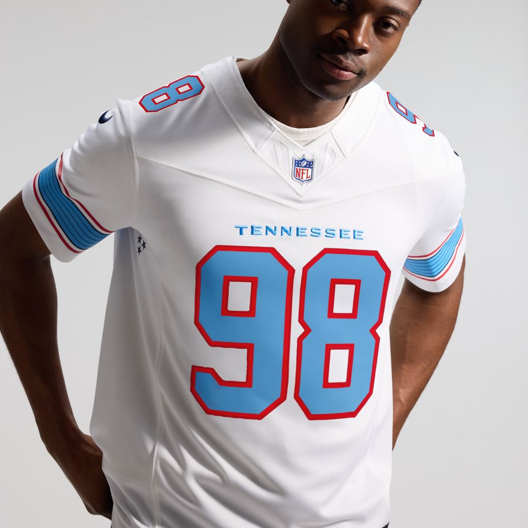 Tennessee Titans Jeffery Simmons Nike Vapor F.U.S.E. Stitched Limited Jersey - White
