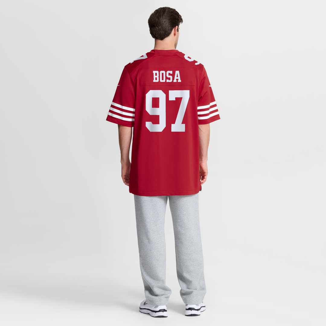 San Francisco 49ers Nick Bosa Nike Team Game Jersey - Scarlet