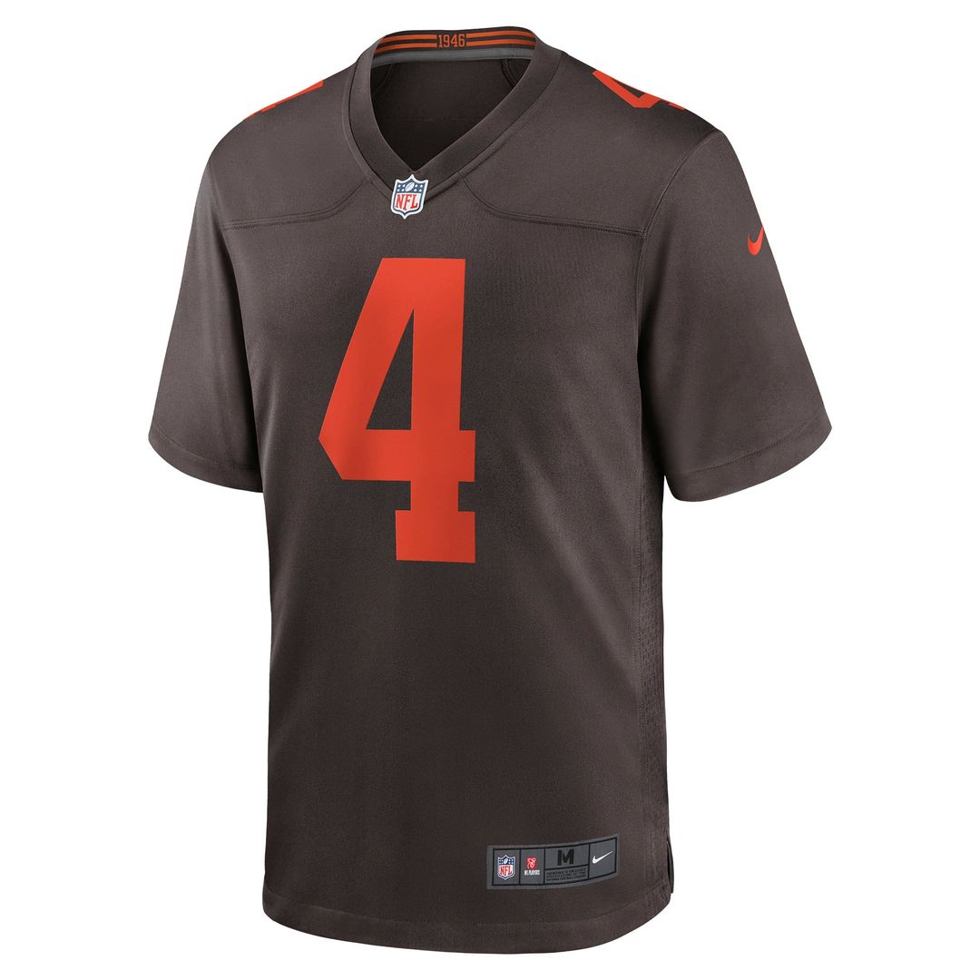 Cleveland Browns Deshaun Watson Nike Alternate Game Jersey - Brown