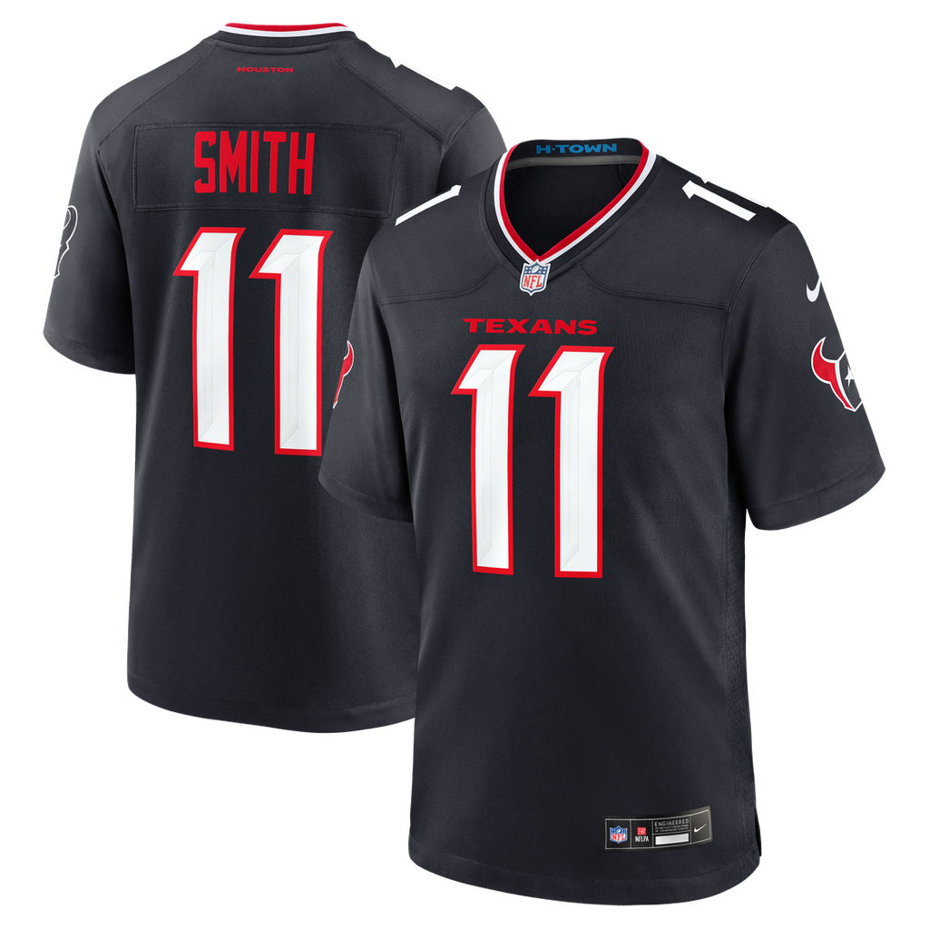 Houston Texans Tremon Smith Nike Team Game Jersey - Navy