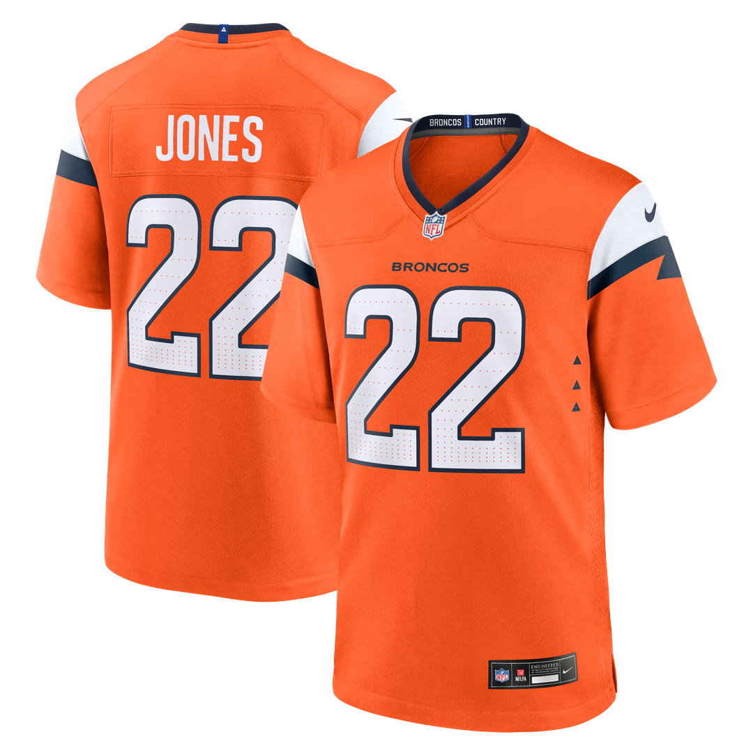 Denver Broncos Brandon Jones Nike Team Game Jersey - Orange