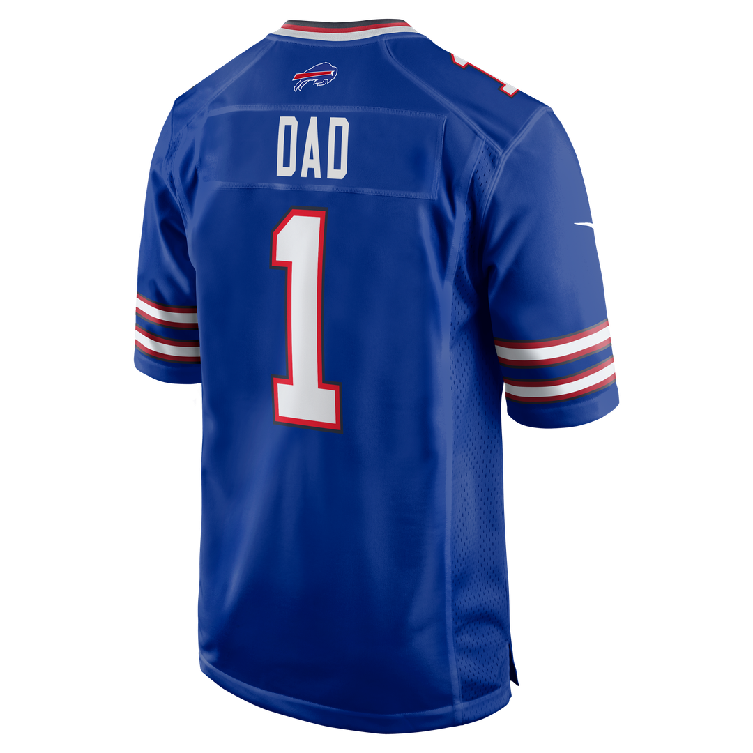 Buffalo Bills Number 1 Dad Nike Game Jersey - Royal