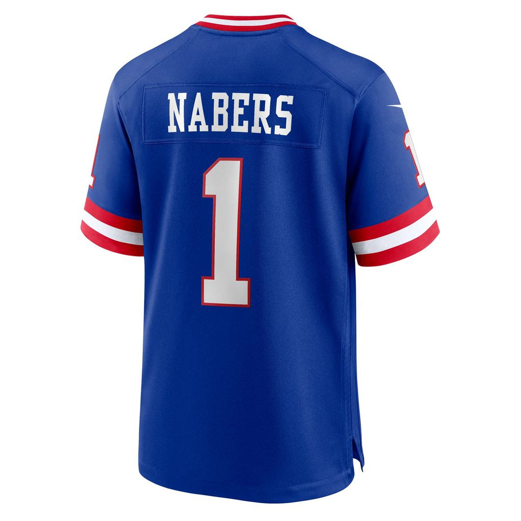 New York Giants Malik Nabers Nike Game Player Jersey - Royal
