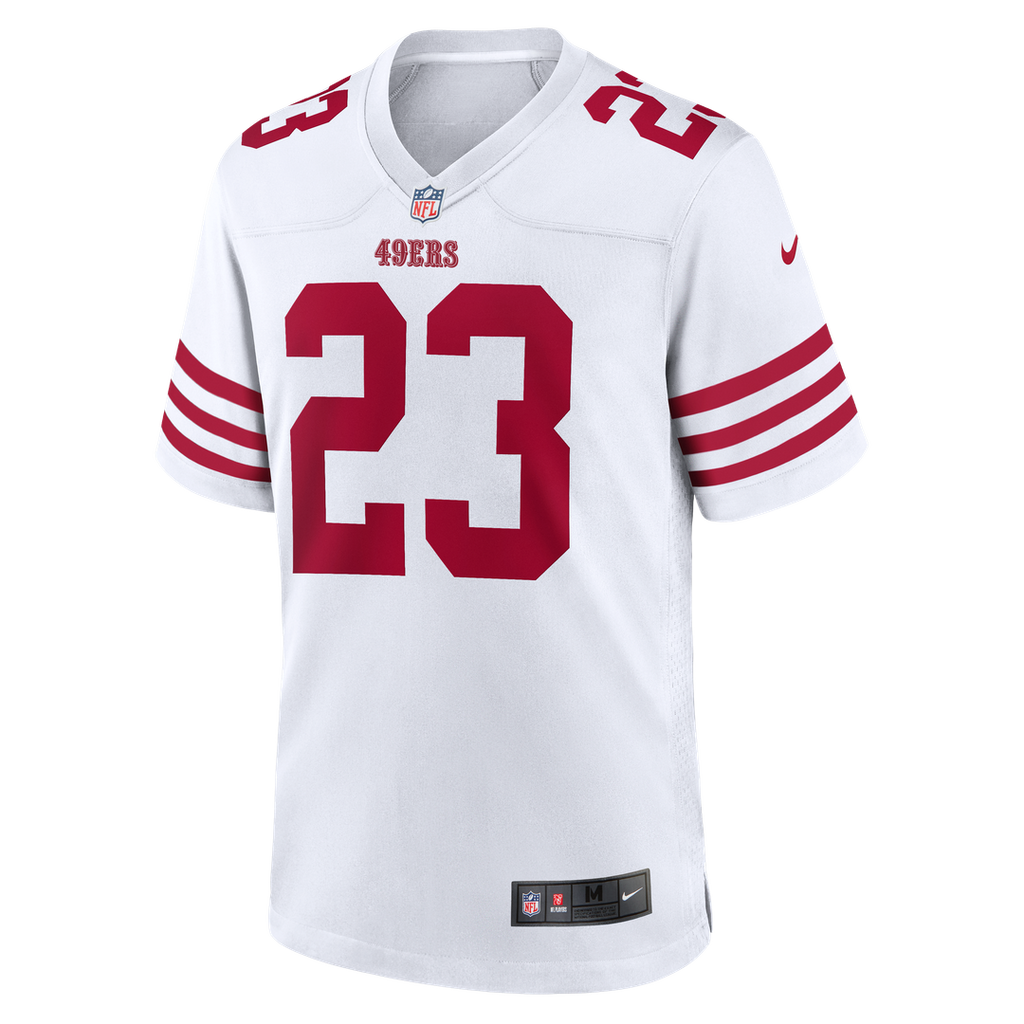 San Francisco 49ers Christian McCaffrey Nike Game Player Jersey - White