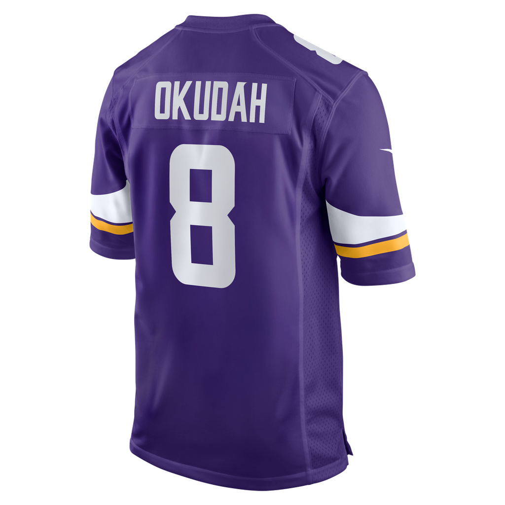 Minnesota Vikings Jeff Okudah Nike Team Game Jersey - Purple