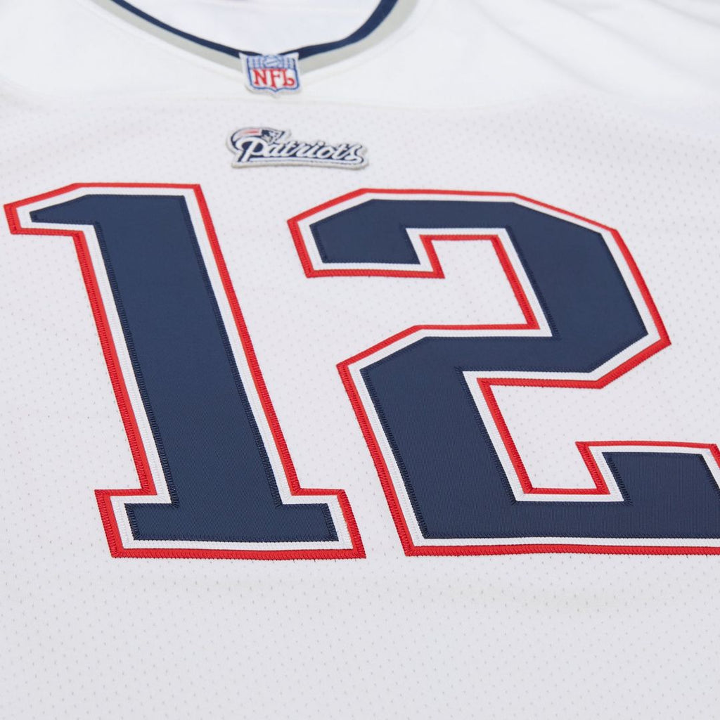 New England Patriots Tom Brady Mitchell & Ness 2000 Big & Tall Legacy Replica Jersey - White