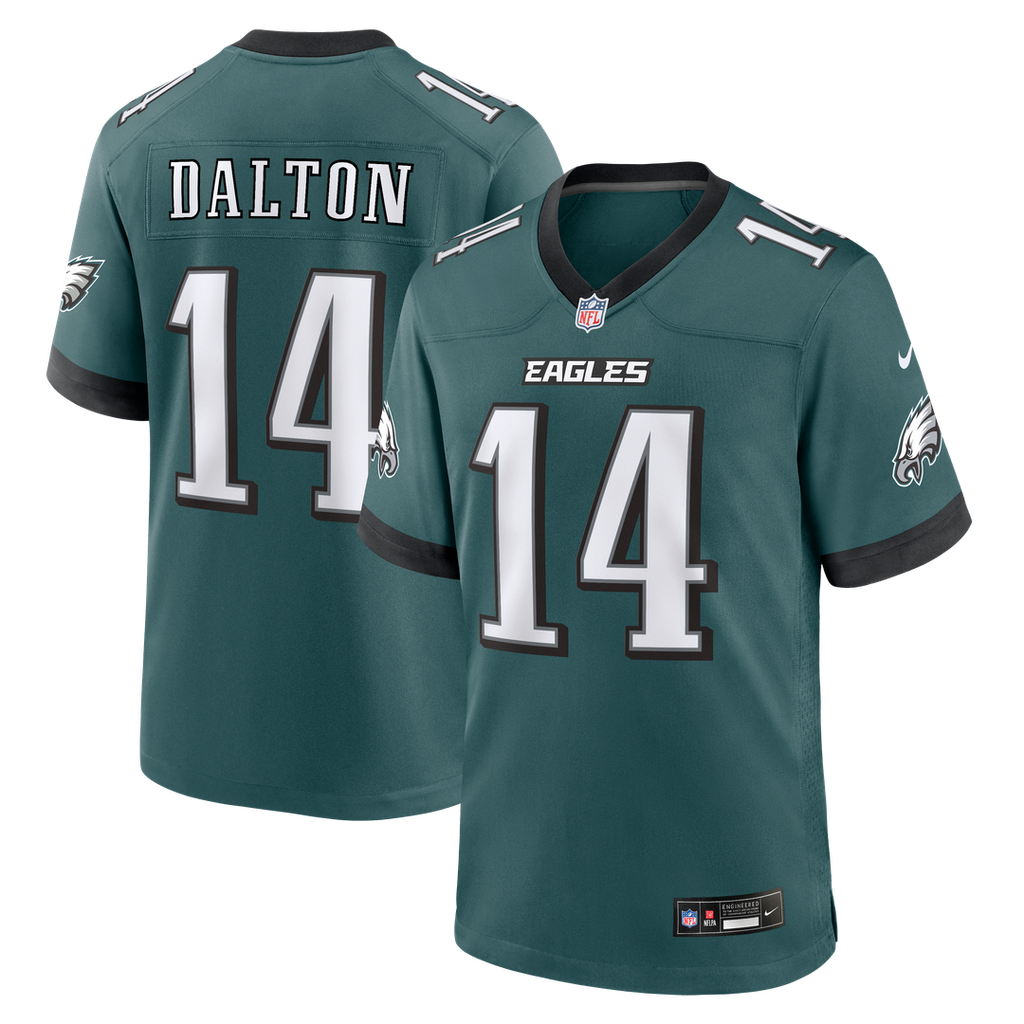 Philadelphia Eagles Andy Dalton Nike Team Game Jersey - Midnight Green