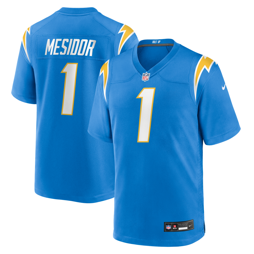 Los Angeles Chargers Akheem Mesidor Nike Team Game Jersey - Powder Blue