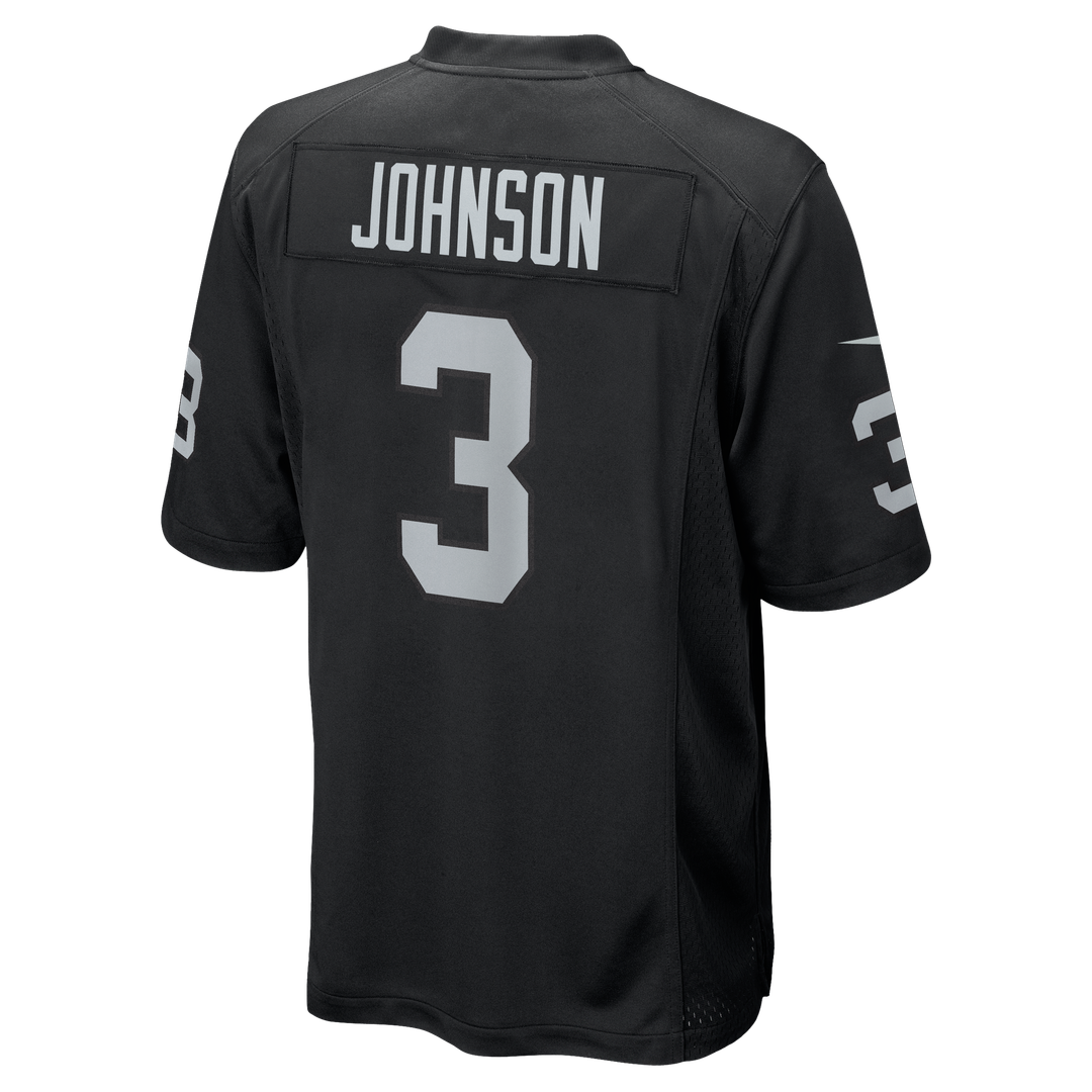 Las Vegas Raiders Taron Johnson Nike Team Game Jersey - Black