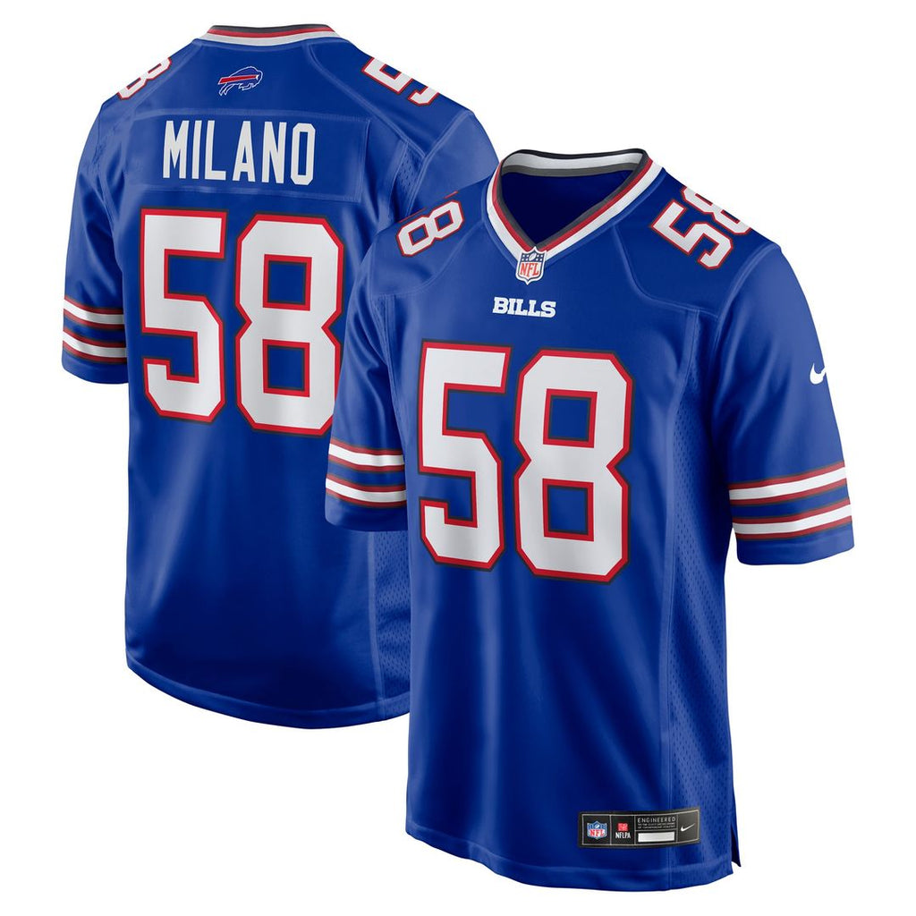 Buffalo Bills Matt Milano Nike Game Player Jersey - Royal