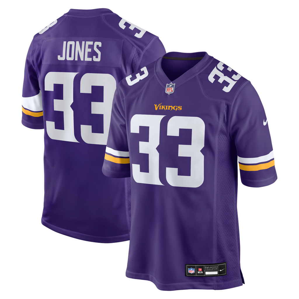 Minnesota Vikings Aaron Jones Nike Game Player Jersey - Purple
