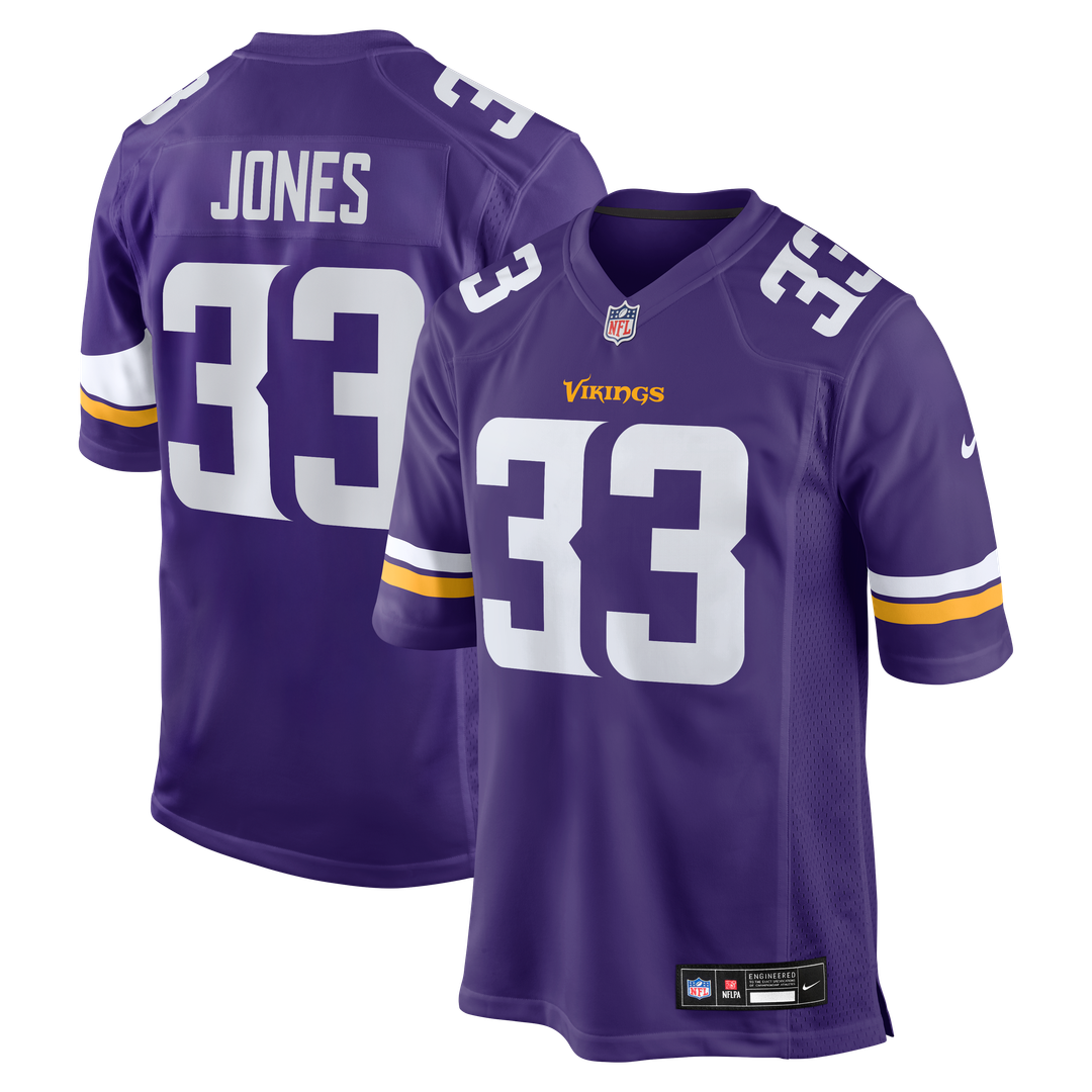 Minnesota Vikings Aaron Jones Nike Game Player Jersey - Purple