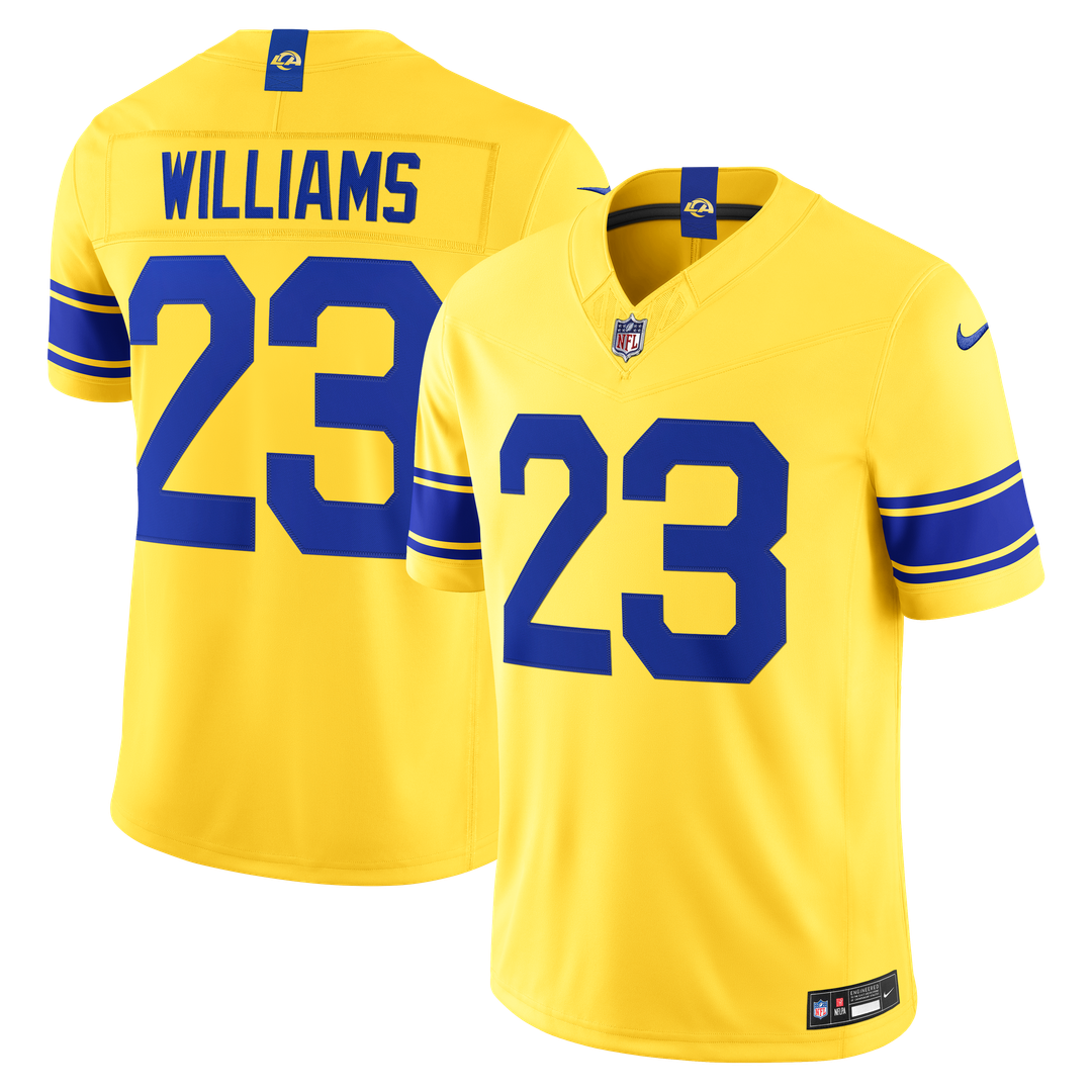 Los Angeles Rams Kyren Williams Nike Vapor F.U.S.E. Stitched Limited Jersey - Classic Sol