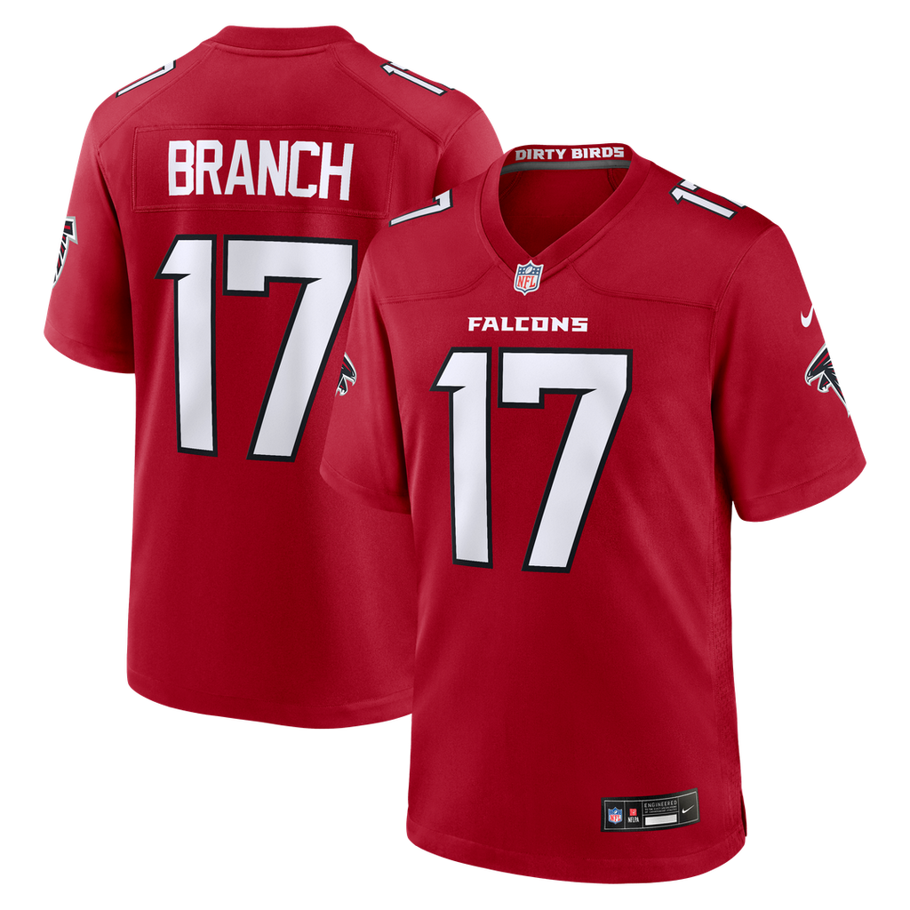Atlanta Falcons Zachariah Branch Nike Team Game Jersey - Red