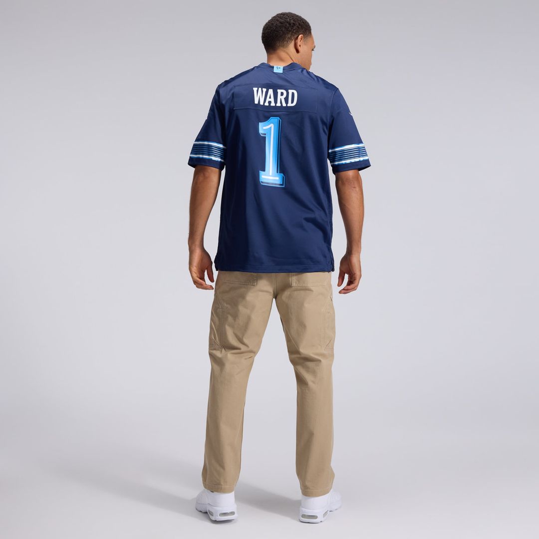 Tennessee Titans Cameron Ward Nike 2026 Rivalries Collection Game Jersey - Navy