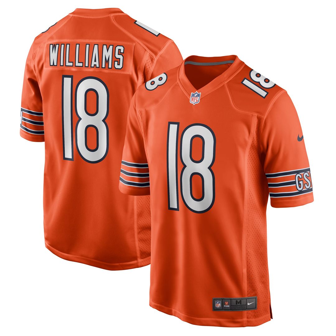 Chicago Bears Caleb Williams Nike Alternate Player Game Jersey - Orange