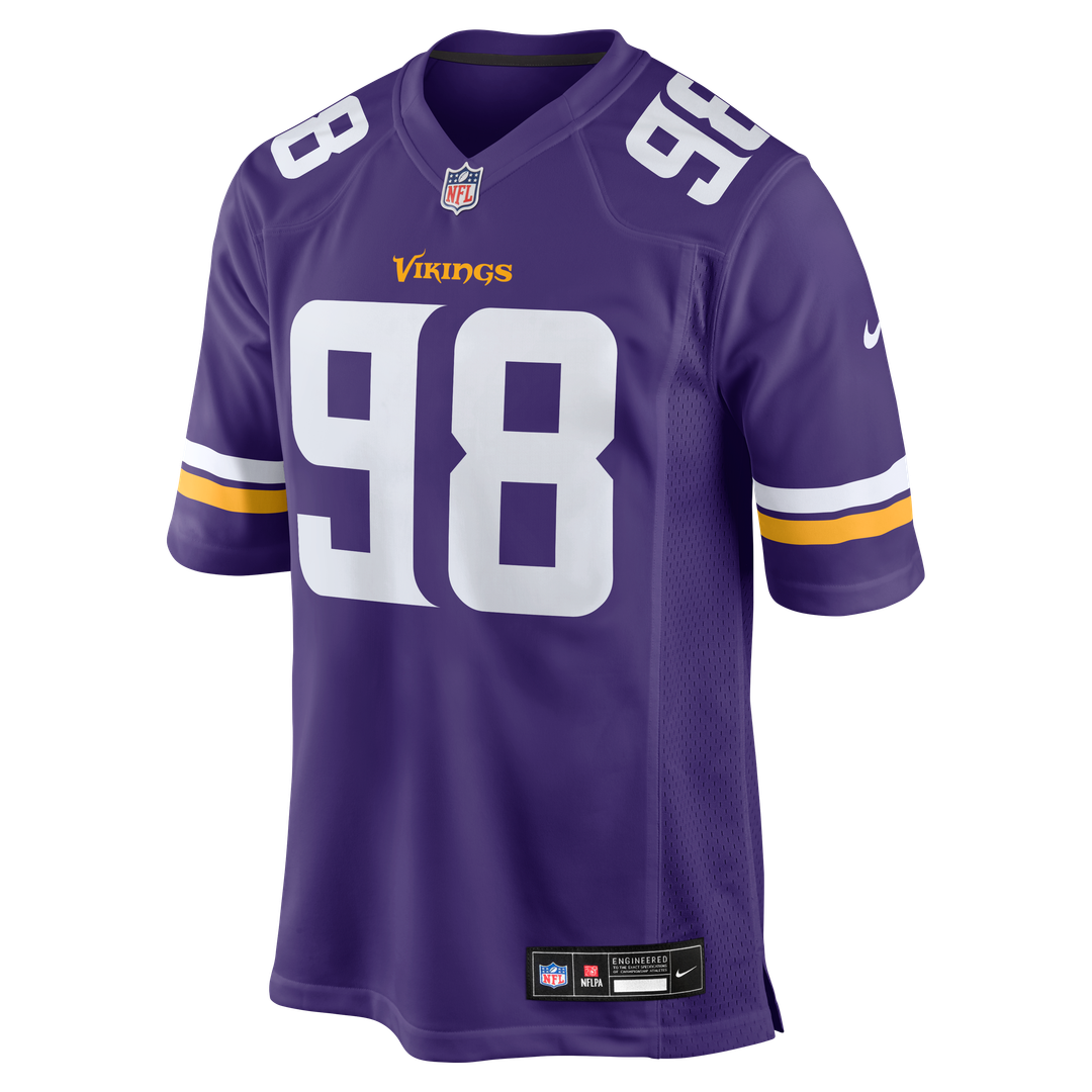 Minnesota Vikings Bo Richter Nike Team Game Jersey - Purple