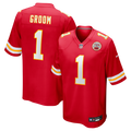 Kansas City Chiefs Number 1 Groom Nike Game Jersey - Red