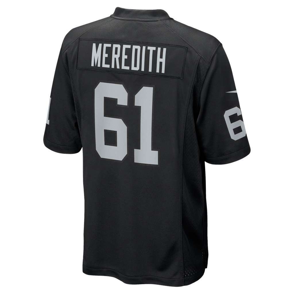Las Vegas Raiders Jordan Meredith Nike Game Player Jersey - Black