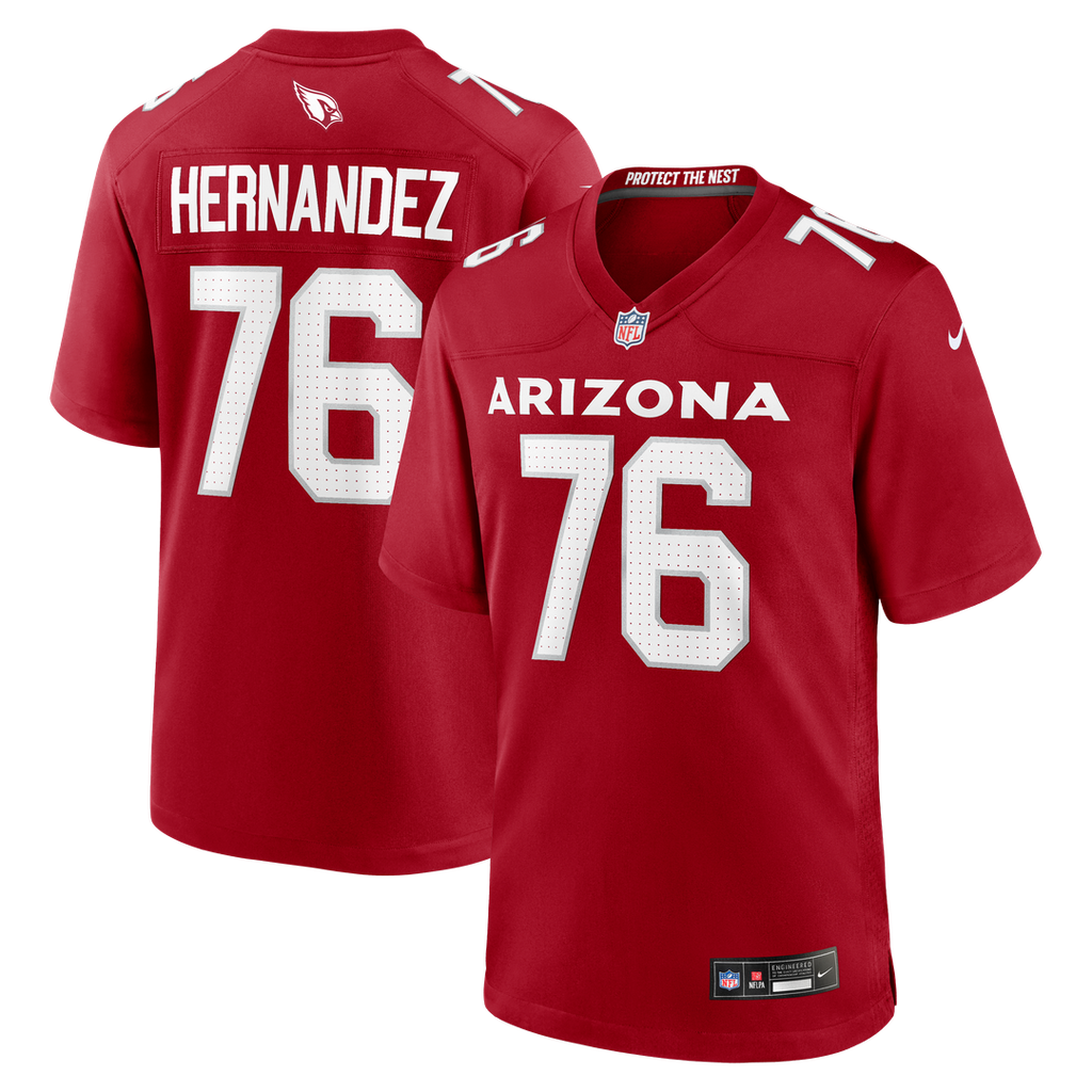 Arizona Cardinals Will Hernandez Nike Team Game Jersey - Cardinal