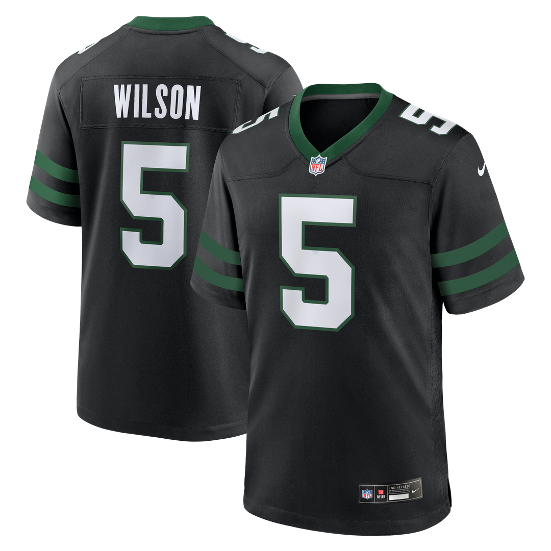 New York Jets Garrett Wilson Nike Alternate Game Jersey - Legacy Black