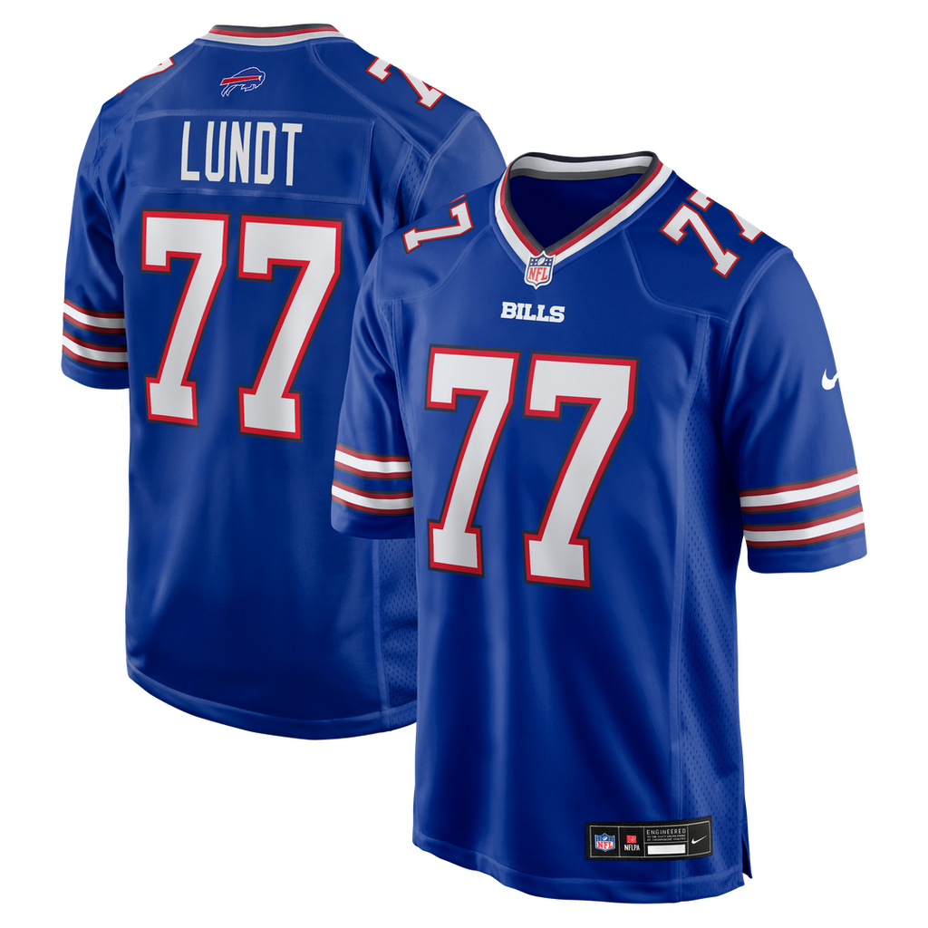 Buffalo Bills Chase Lundt Nike Team Game Jersey - Royal