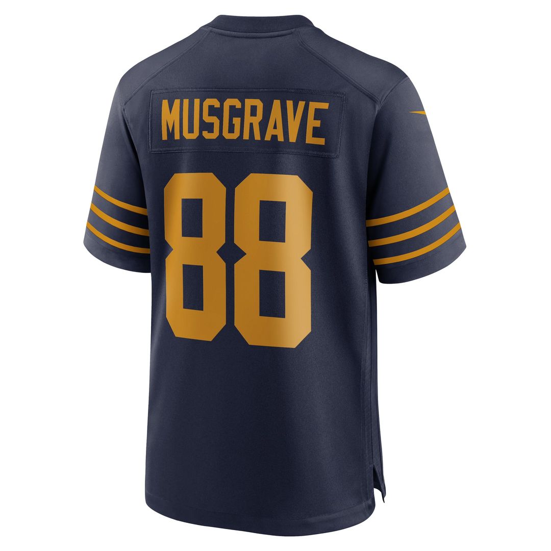 Green Bay Packers Luke Musgrave Nike The 1923 Classic Game Jersey - Navy