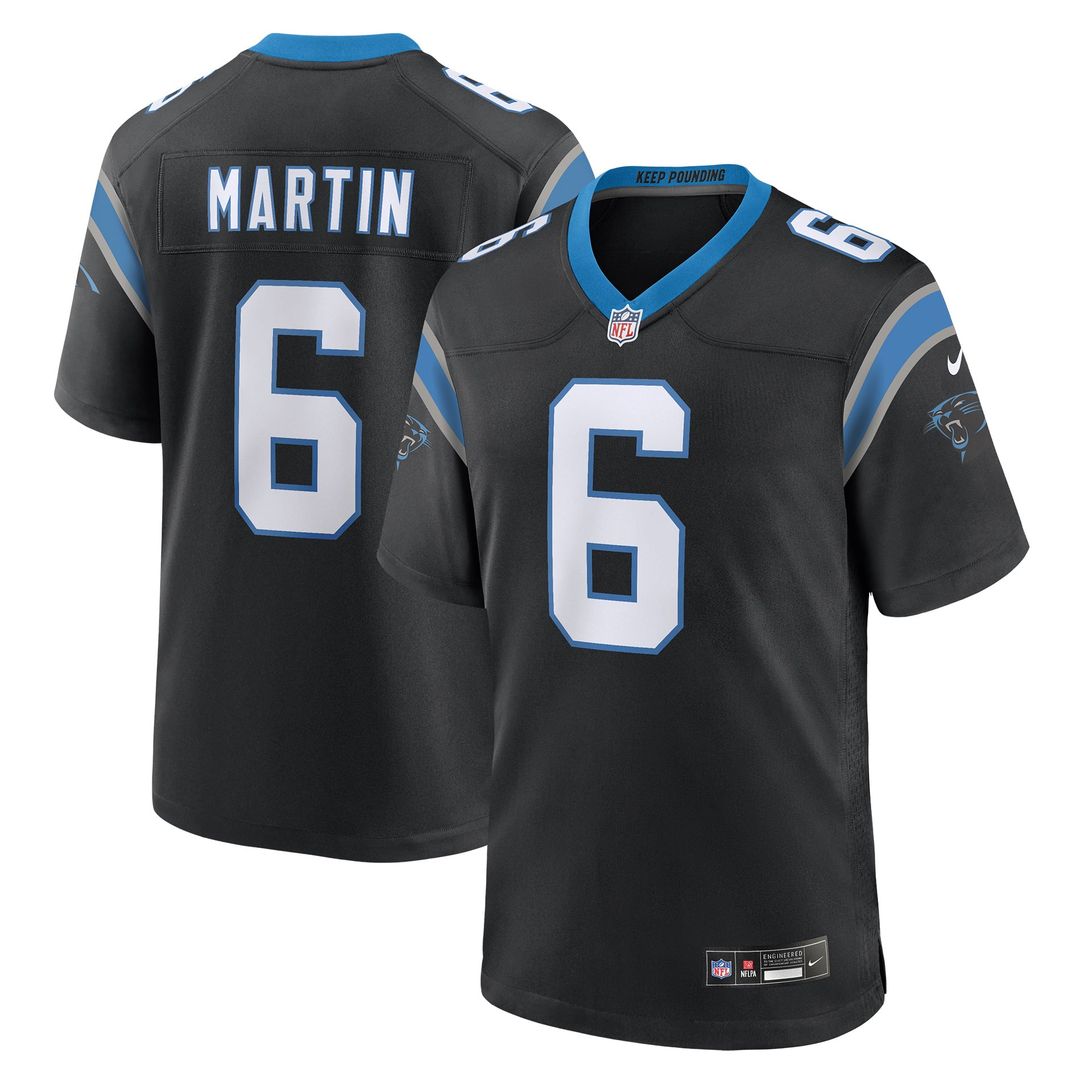 Carolina Panthers Sam Martin Nike Team Game Jersey - Black