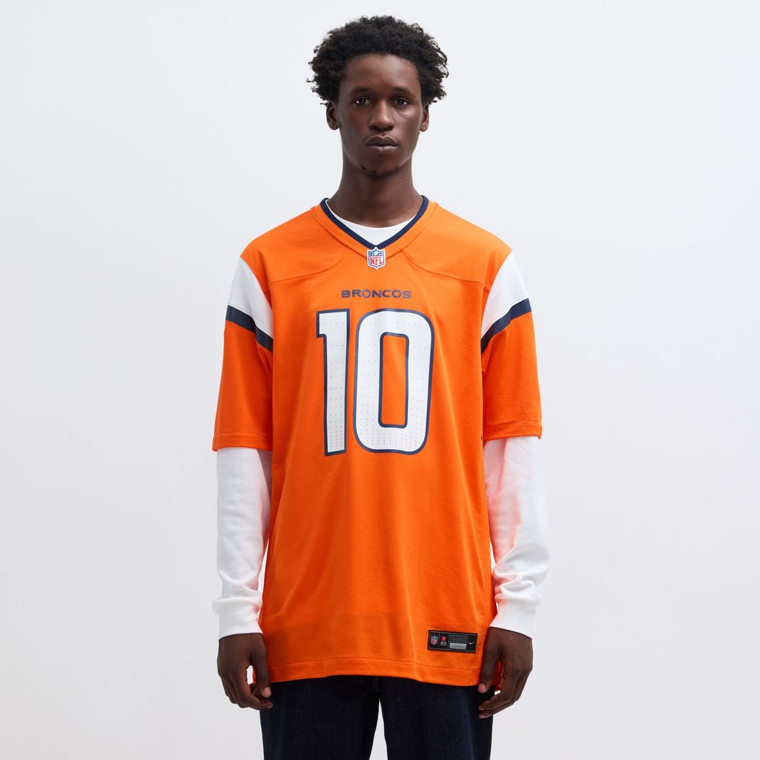Denver Broncos Bo Nix Nike Player Game Jersey - Orange
