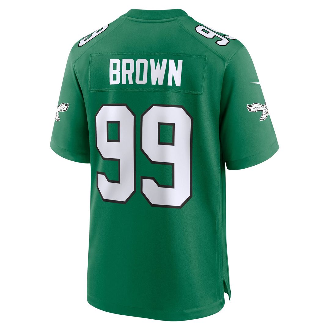 Philadelphia Eagles Jerome Brown Nike Retired Player Alternate Game Jersey - Kelly Green