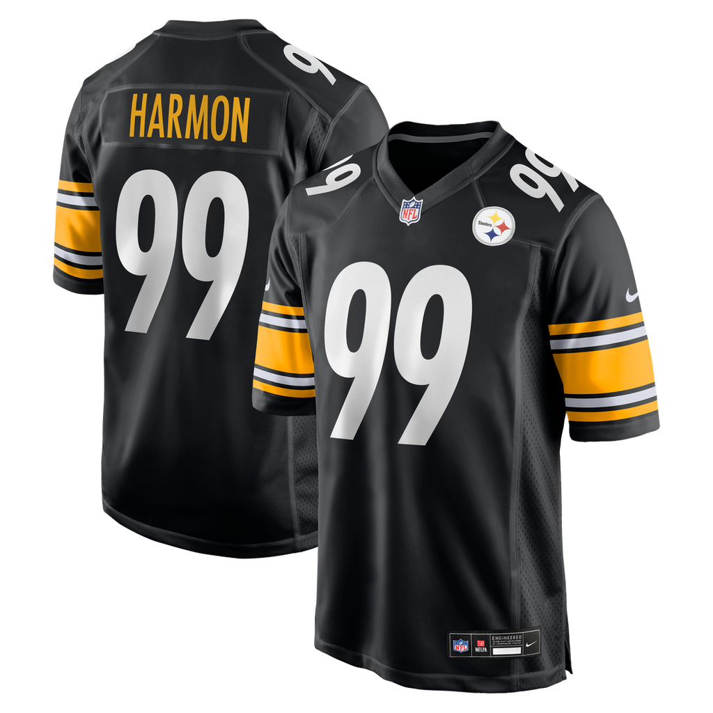 Pittsburgh Steelers Derrick Harmon Nike Game Player Jersey - Black